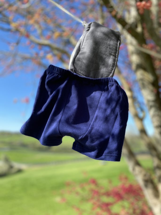 Shorties reusable night training undies – waterproof absorbent pad inside